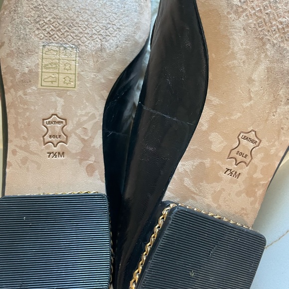 Tory Burch Black Leather Loafers - Picture 14 of 16